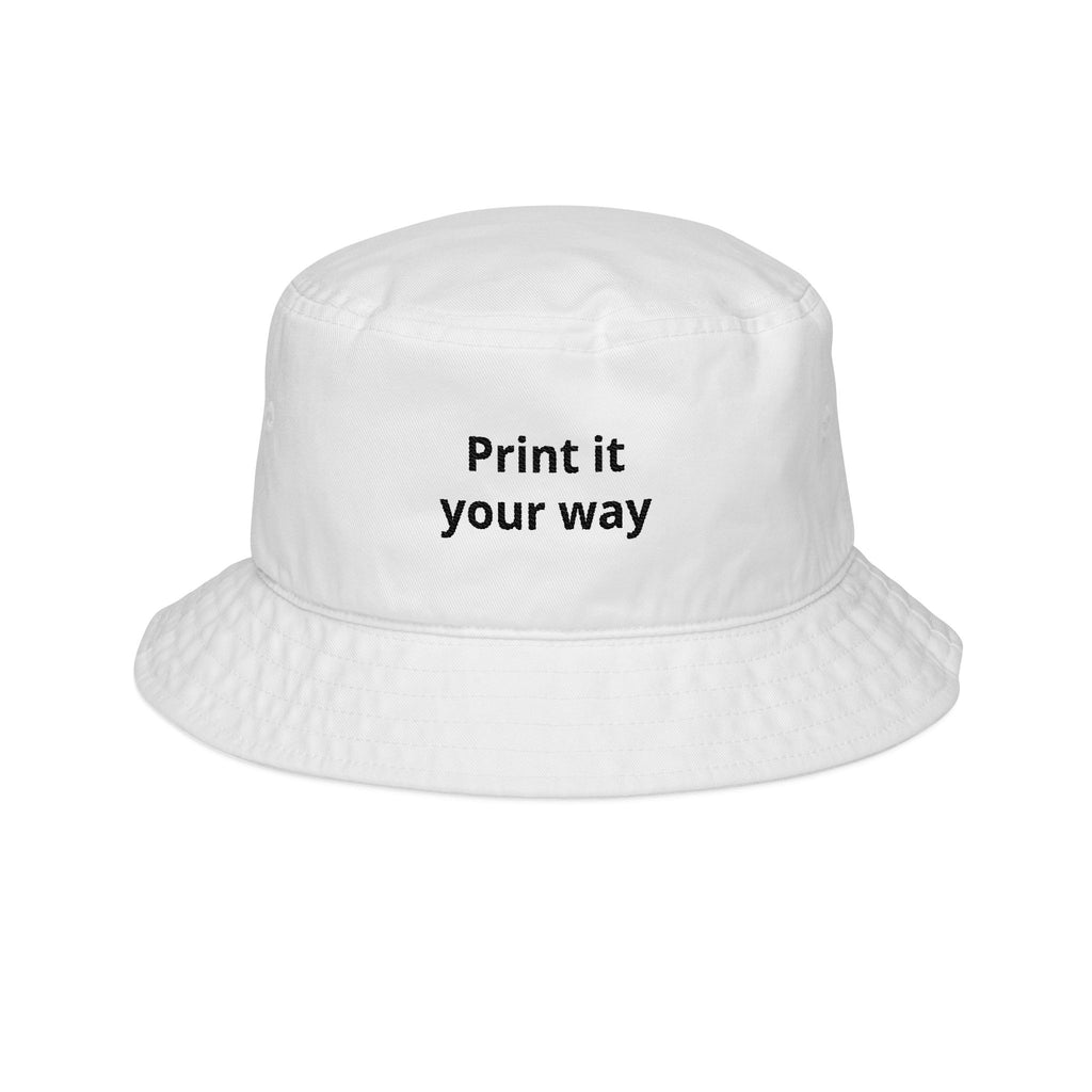 Bucket Hat — "Print it your way" Embroidered Personalized Outdoor Sun Hat