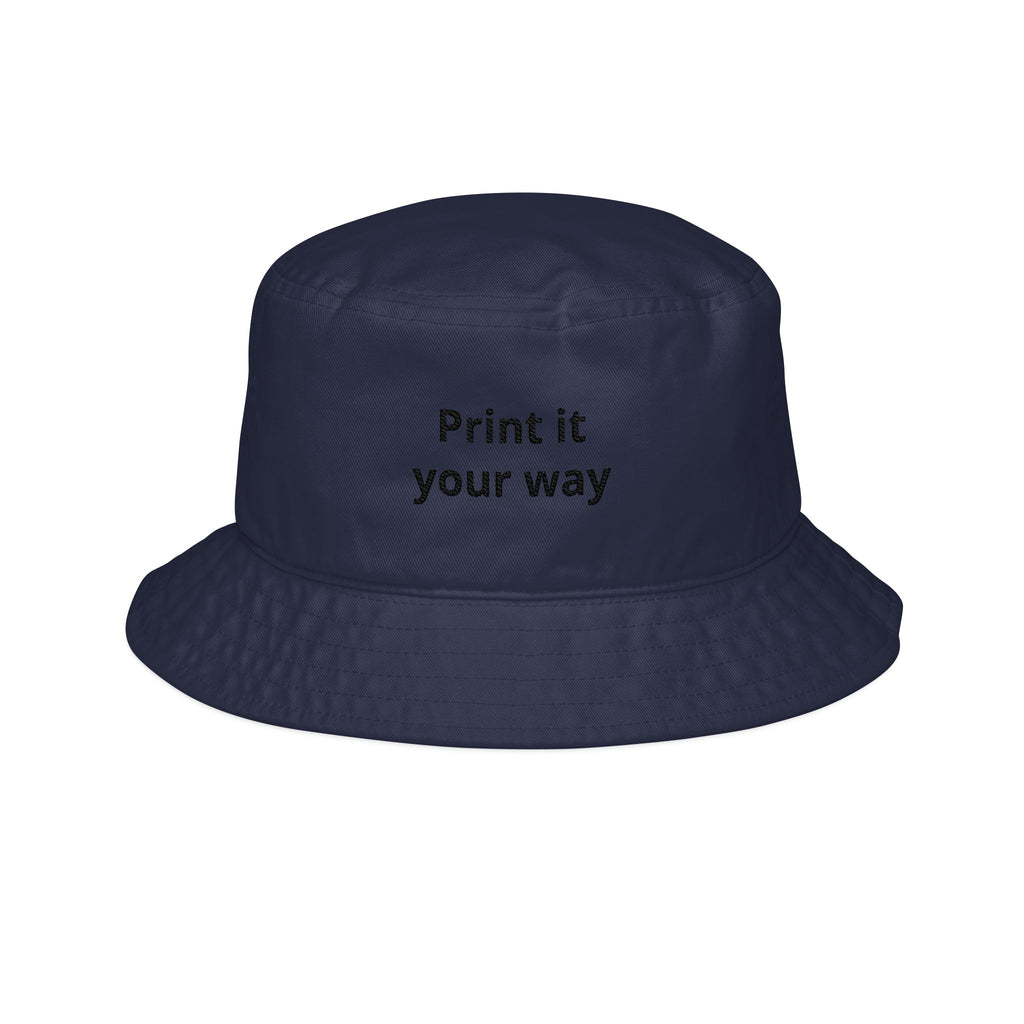 Bucket Hat — "Print it your way" Embroidered Personalized Outdoor Sun Hat