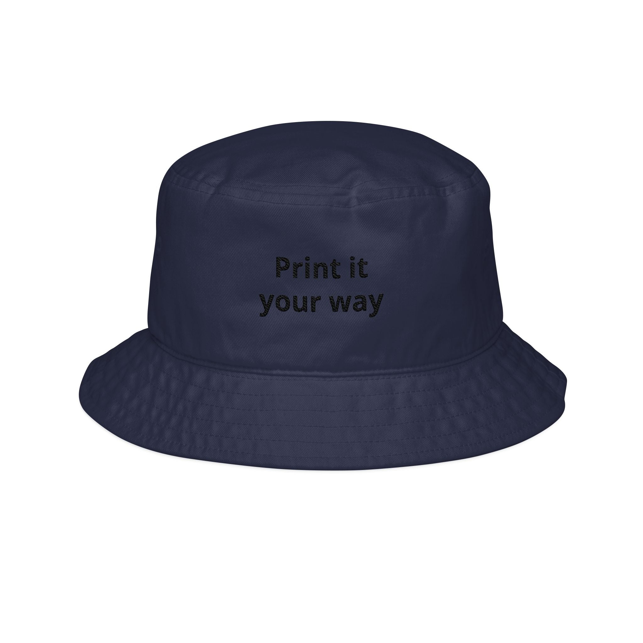 Bucket Hat — "Print it your way" Embroidered Personalized Outdoor Sun Hat