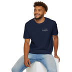 "Overstimulated But Still Festive" Holiday T-Shirt (Back)