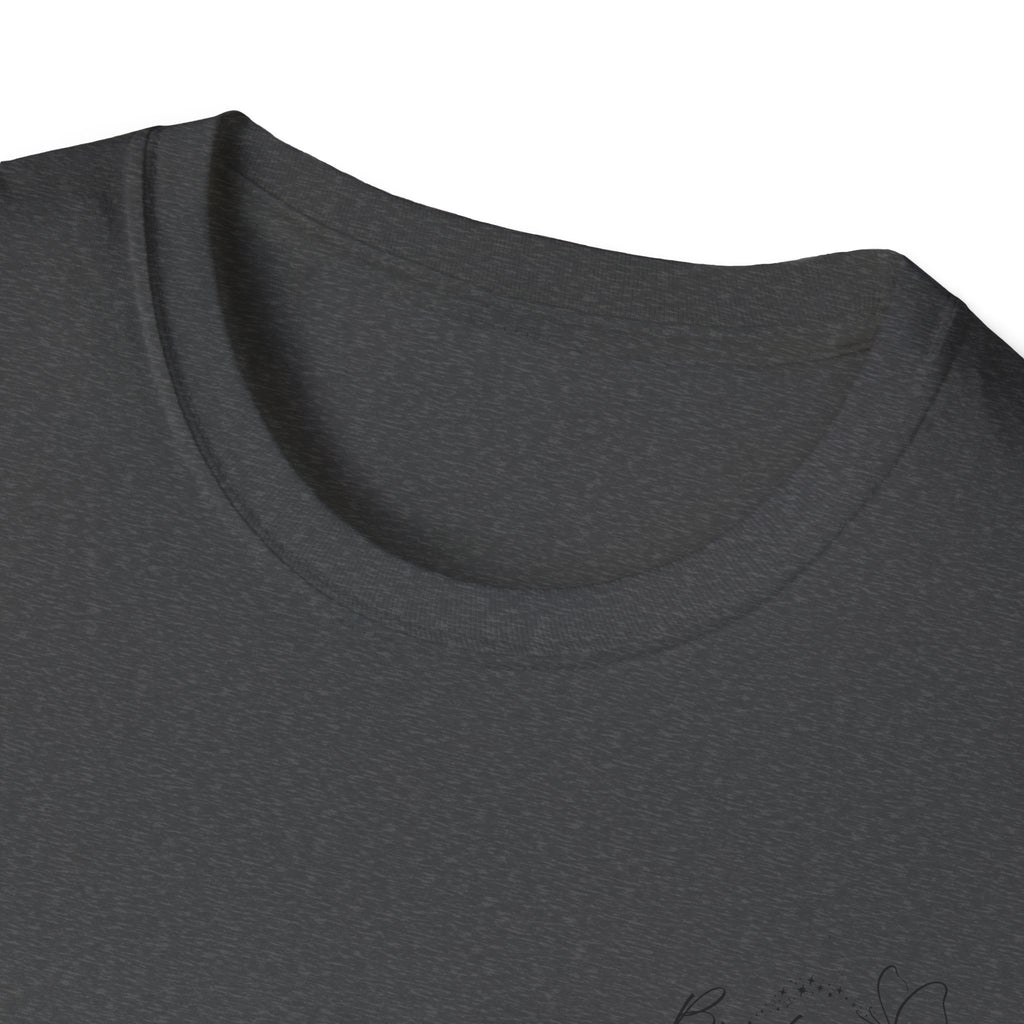 "Overstimulated But Still Festive" Holiday T-Shirt (Back)