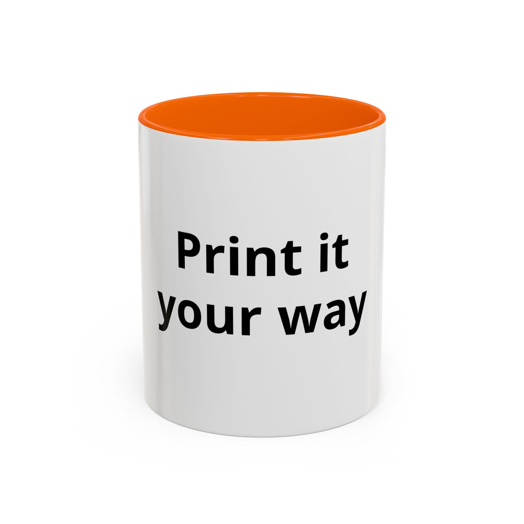 Custom Accent Coffee Mug - 11/15oz