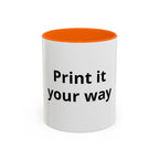 Custom Accent Coffee Mug - 11/15oz