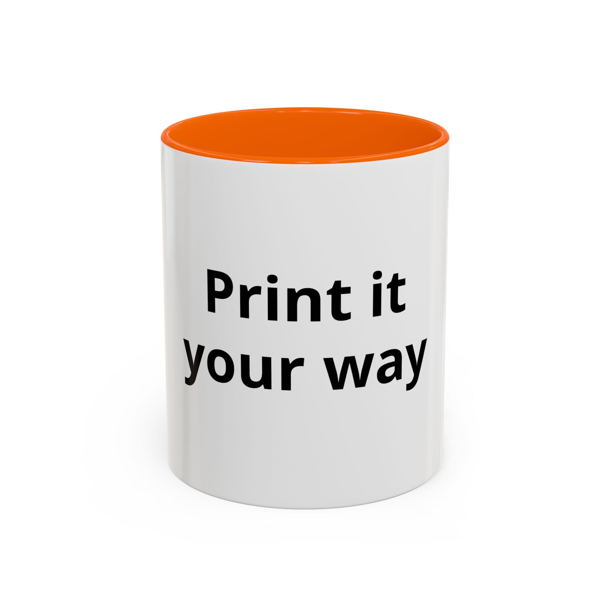 Custom Accent Coffee Mug - 11/15oz