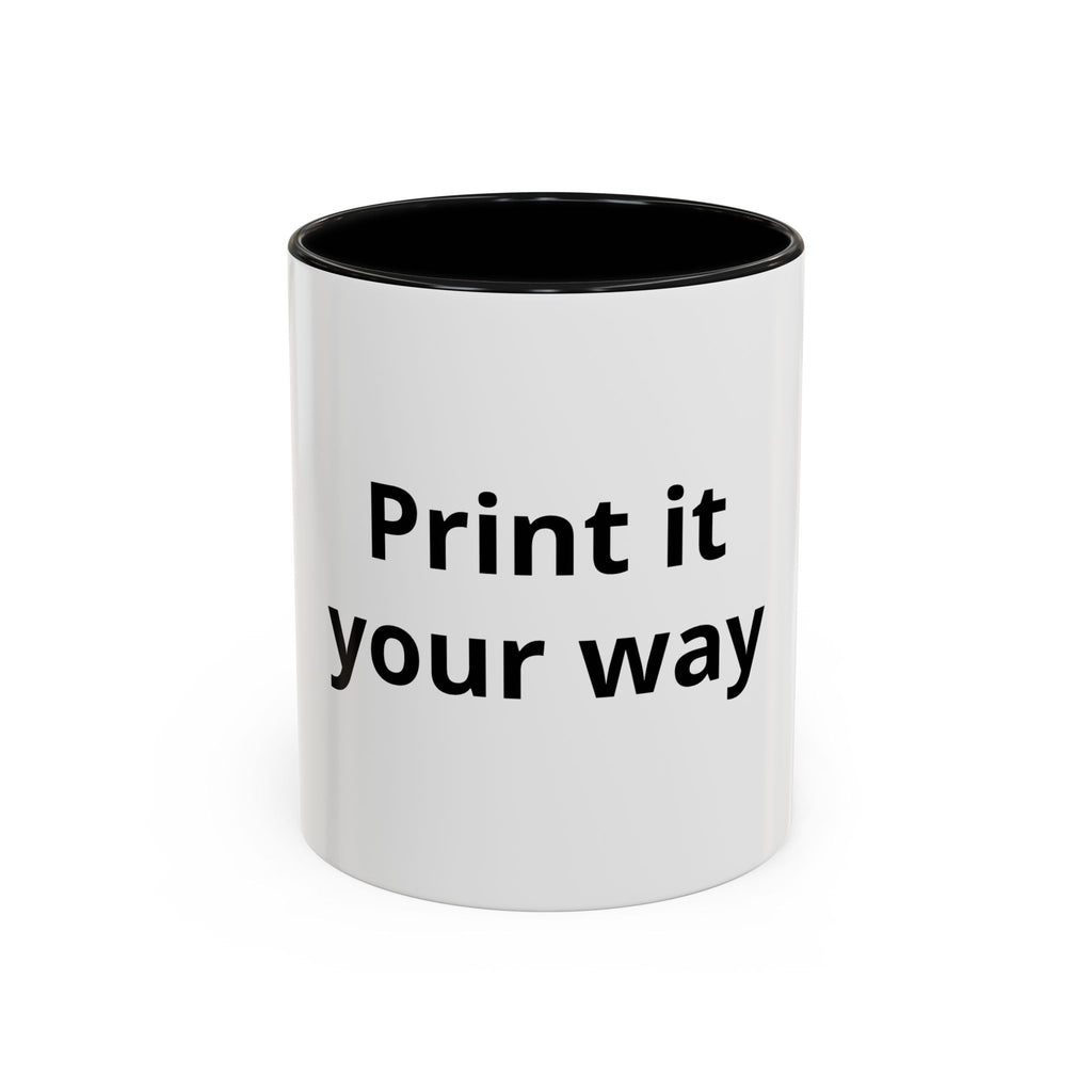 Custom Accent Coffee Mug - 11/15oz