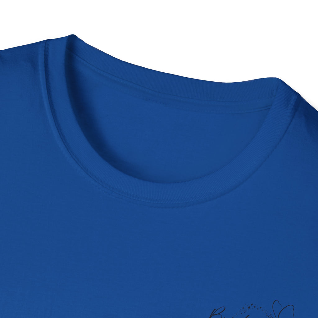 "Overstimulated But Still Festive" Holiday T-Shirt (Back)