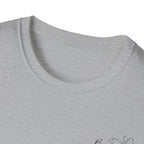 "Overstimulated But Still Festive" Holiday T-Shirt (Back)