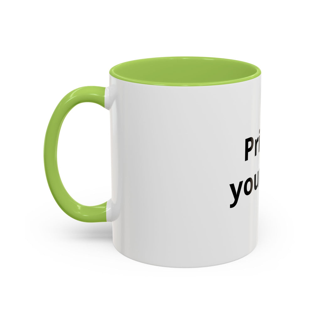 Custom Accent Coffee Mug - 11/15oz