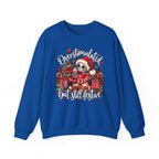 Overstimulated but still festive- Christmas Sweatshirt