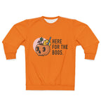Halloween Sweatshirt - "Here For The Boos" Pumpkin Candy Crewneck
