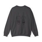Crewneck Sweatshirt — "Chinga la Migra" Graphic (Back: F**k ICE Hand Illustration)