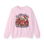 Overstimulated but still festive- Christmas Sweatshirt