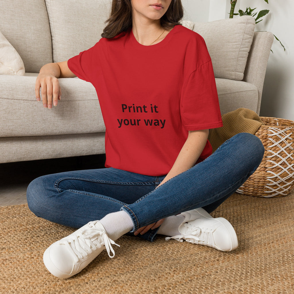 Custom Print T-Shirt — customizable Graphic Tee