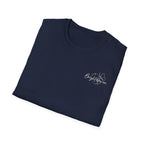 "Overstimulated But Still Festive" Holiday T-Shirt (Back)