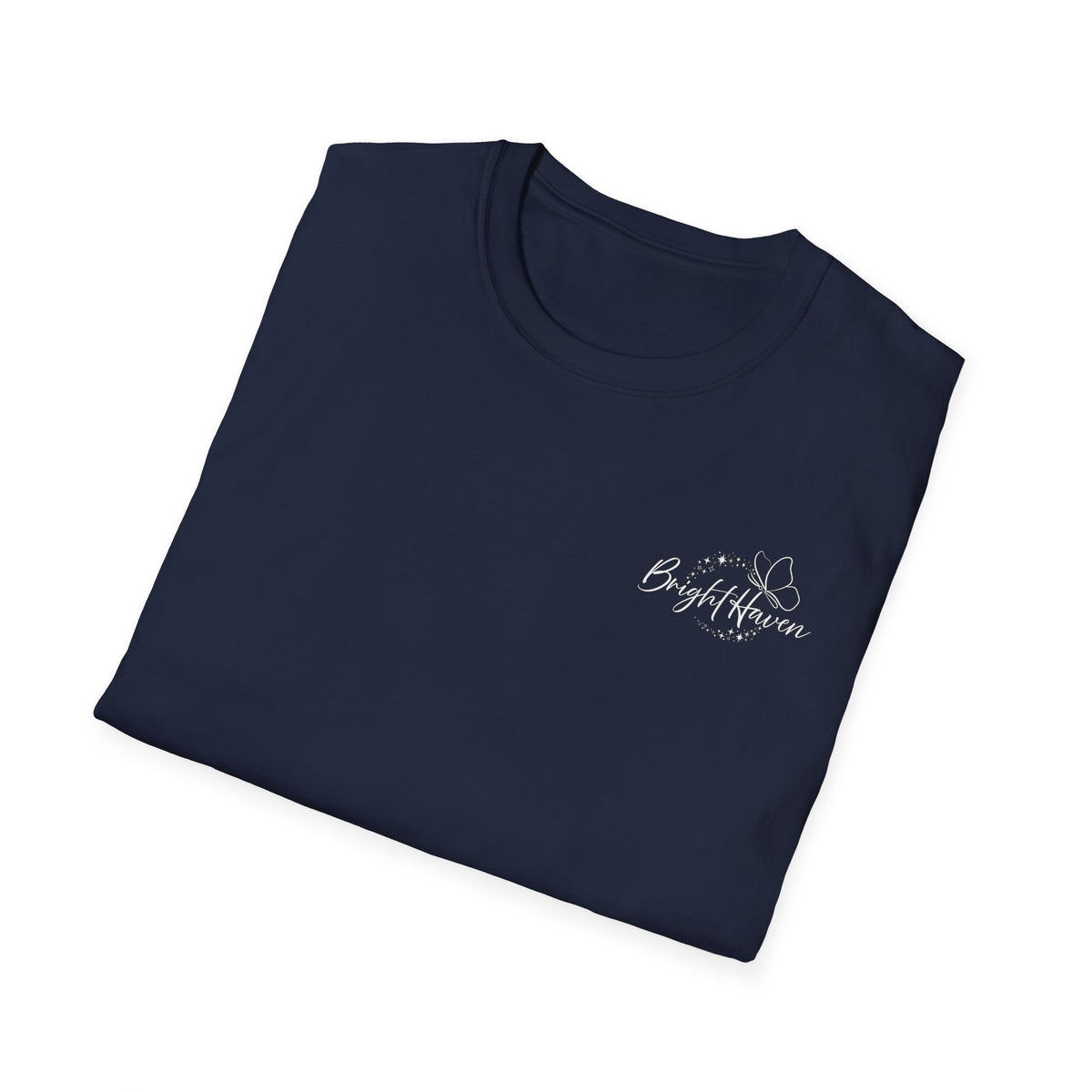 "Overstimulated But Still Festive" Holiday T-Shirt (Back)
